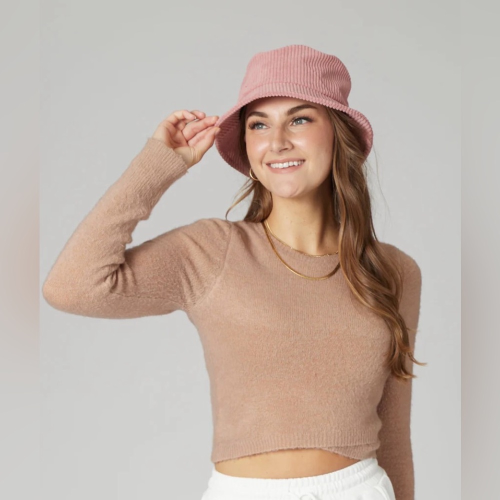 Free People x San Diego Hat Company Pepin bucket hat in brown one size